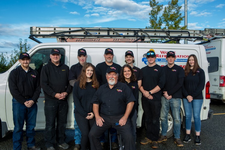 Wolfe Refrigeration service and office team, profeesional technicians and staff in Anchorage Alaska